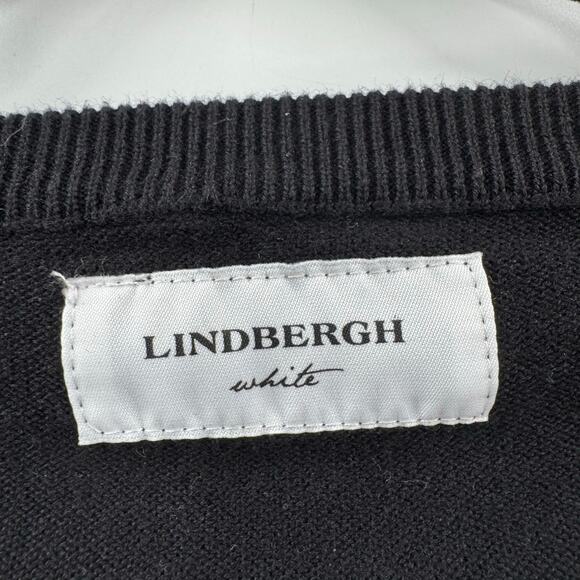 NWT Lindbergh black Cotton Knit W. V-Neck - Picture 3 of 8